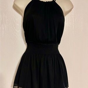 Elegant Black Halter shirt